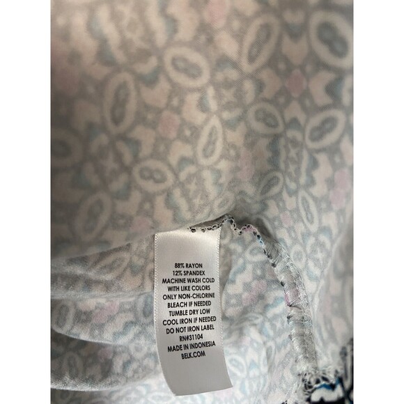 Kim Rogers Top Womens Size M Criss Cross Front Stretchy Knit Career - Picture 6 of 6